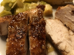 Pouletbrüstli an Honigsauce