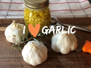 Knoblauch im Öl